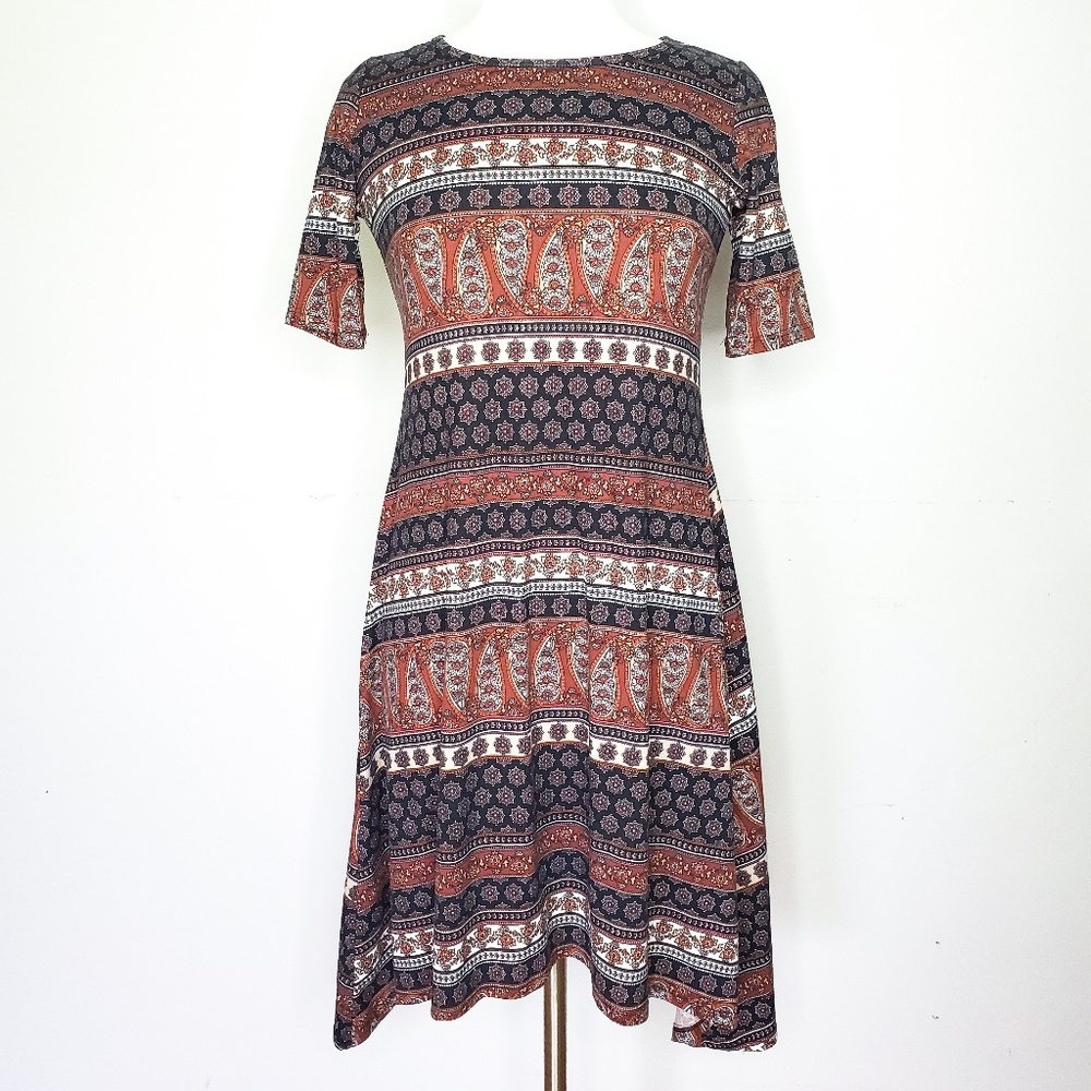 Short Sleeve Summer Dress - Leggings Material